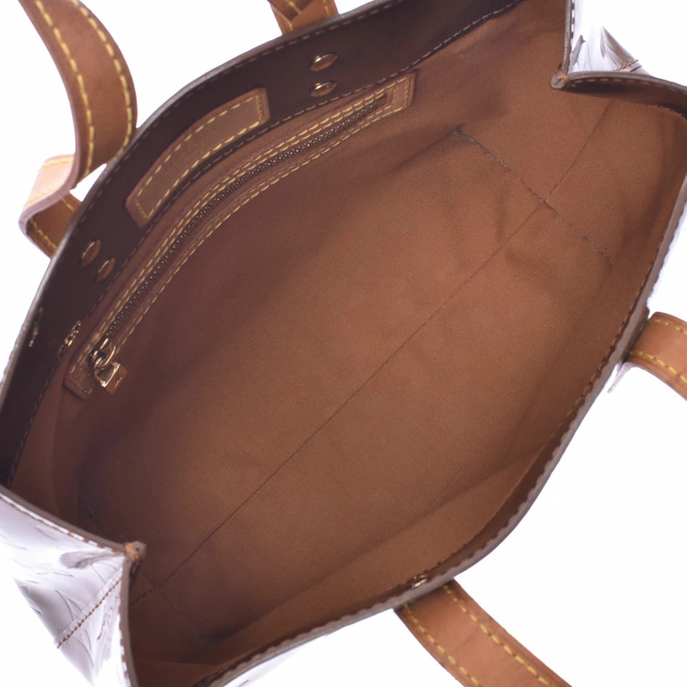 LOUIS VUITTON Vernis Lead Bron White Monogram Handbag C - Picture 8 of 11